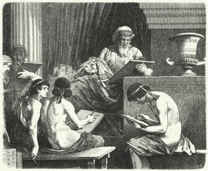 Solon, lovgiver i Athen af Hermann Vogel