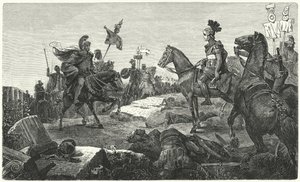 Mødet mellem Scipio Africanus og Hannibal før slaget ved Zama, 202 f.Kr