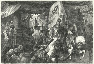 Theoderik den Store, østgoternes konge, på vej ind i Rom af Hermann Vogel