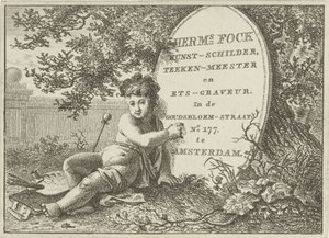 Visitkort af Hermanus Fock af Hermanus Fock