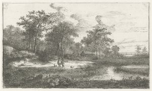 To jægere ved en ven af Hermanus Jan Hendrik van Rijkelijkhuysen