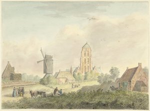 Kirke af landsbyen Westkapelle i Zeeland