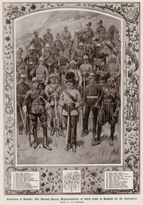 De oversøiske styrker, hvis repræsentanter kom til England for kroningen af kong George V
