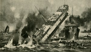 Anglias forlis, Første Verdenskrig, 17. november 1915, c1920.