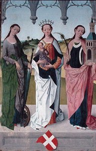St. Catherine, the Virgin Mary and St. Barbara, fra St. Nicholas Church