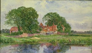 Det gamle herregårdshus af Heywood Hardy