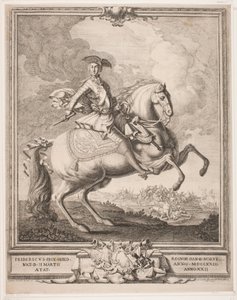 Frederik 5. som Kronprins til hest af Hieronimo Miani