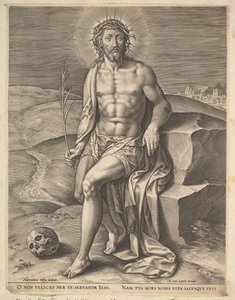 Kristus sidder på den kolde sten, før ca. 1586.