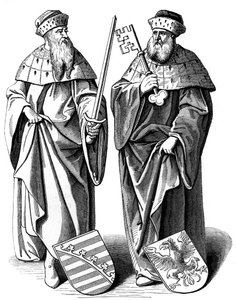 Hertugen af Sachsen og markisen af Brandenburg, c1500-tallet 1849