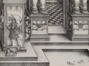 Nedre del af indgangen til den højre portal Die Porten des Adels og Ydre Ri..., 1515.