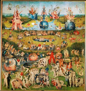 The Garden of Delights, triptykon, midterste panel af Hieronymus Bosch