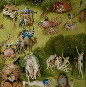 De jordiske glædernes have, 1490-1500 af Hieronymus Bosch