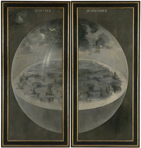 De jordiske glæders have. Triptykon, omvendt: Skabelsen af Hieronymus Bosch