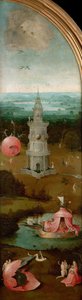 The Last Judgment Triptych, venstre panel, ca 1490-1510. af Hieronymus Bosch