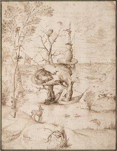 Træmanden, ca. 1505 (brunt blæk på papir) af Hieronymus Bosch
