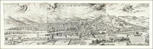 Udsigt over Firenze fra 1557 af Hieronymus Cock, udgivet i 1601 af Paul van der Houve