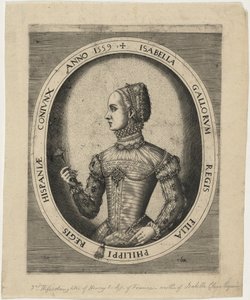 Isabella, Filip II af Spaniens tredje hustru af Hieronymus Cock