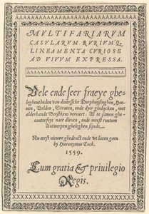 Titelside for "Multifaria Casularum"
