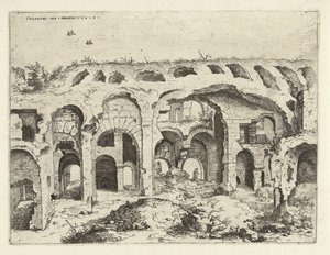 Fjerde udsigt over Colosseum i Rom