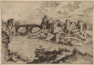 Udsigt over Ponte Quattro Capi og Tiberøen