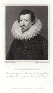 Portræt af Sir John Harington af Hieronymus Custodis