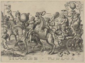 Ungdom The Four Ages of Man and Death (serietitel) af Hieronymus Wierix