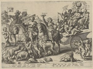 barndom The Four Ages of Man and Death (serietitel) af Hieronymus Wierix