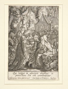 Sankt Anthonys fristelse af Hieronymus Wierix