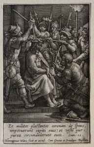 The Passion: The Crowning with Thorns af Hieronymus Wierix