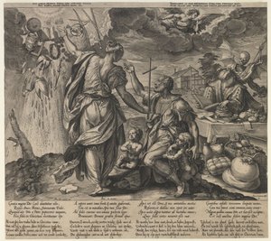 De to dødsfald, anden halvdel af det 16. årh. af Hieronymus Wierx