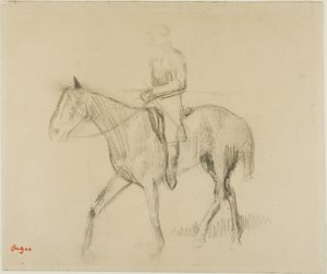 Hest og rytter af Hilaire Germain Edgar Degas