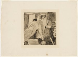 Forlader badet af Hilaire Germain Edgar Degas