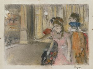Sangere på scenen af Hilaire Germain Edgar Degas