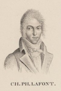 Portræt af violinisten og komponisten Charles Philippe Lafont 1781-1839. af Hilaire Ledru
