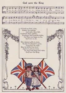 God Save The King (farve litografi)