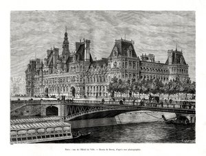 Rådhuset, Paris, Frankrig, 1886