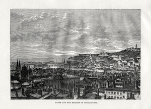 Lyon og Croix-Rousses højder, Frankrig, 1879 af Hildibrand