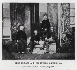 Kong Edward VII og hans undervisere ved Oxford University