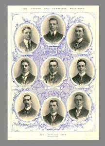 Cambridge Crew, Oxford og Cambridge Boat Race, 1898.