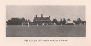 The Parks, cricketbane ved Oxford University, 1912