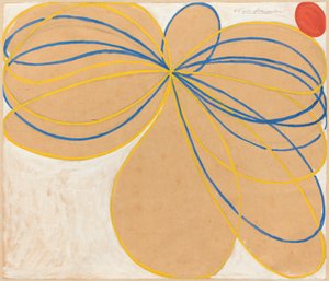 Gruppe V, The Seven-Pointed Star, nr. 1 WUSSeven-Pointed Star Series, 1908. af Hilma af Klint