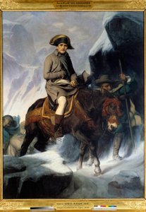 Portræt af Napoleon Bonaparte (1769-1821), der krydser Sankt Bernhard i 1800. Maleri af Paul Delaroche (1797-1856). 1848. Dim. 2,22 X 2,89 m. - Portræt af Napoleon Bonaparte (1769-1821), der krydser Sankt Bernhard i 1800. Maleri af Paul Delaroche (179)
