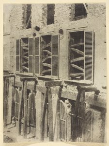 Gammelt hus under restaurering af Hippolyte Bayard