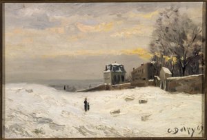 Sne på Montmartre