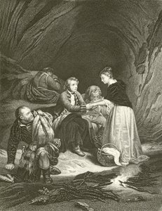 Charles Edward (pretenderen) og Flora Macdonald af Hippolyte Delaroche