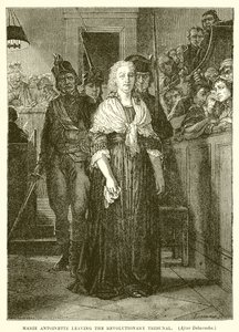 Marie Antoinette forlader det revolutionære tribunal af Hippolyte Delaroche