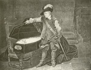 Oliver Cromwell ser på kong Charles I