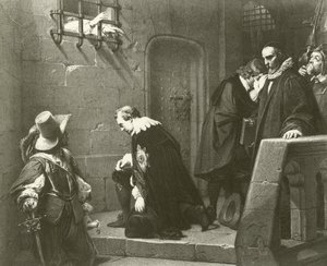 Straffords død (dybtryk) af Hippolyte Delaroche