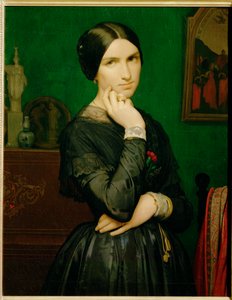 Mme Hippolyte Flandrin (maleri på lærred) af Hippolyte Flandrin