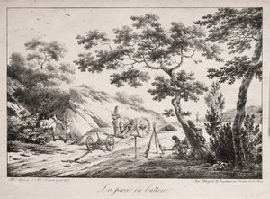 Canon klar til affyring af Hippolyte Lecomte
